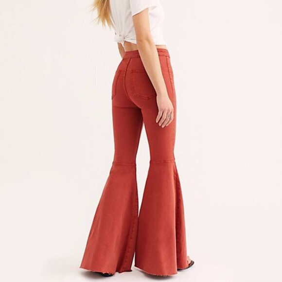 Free People Just Float On Flares in Terracotta size 26 NWT - Picture 2 of 7